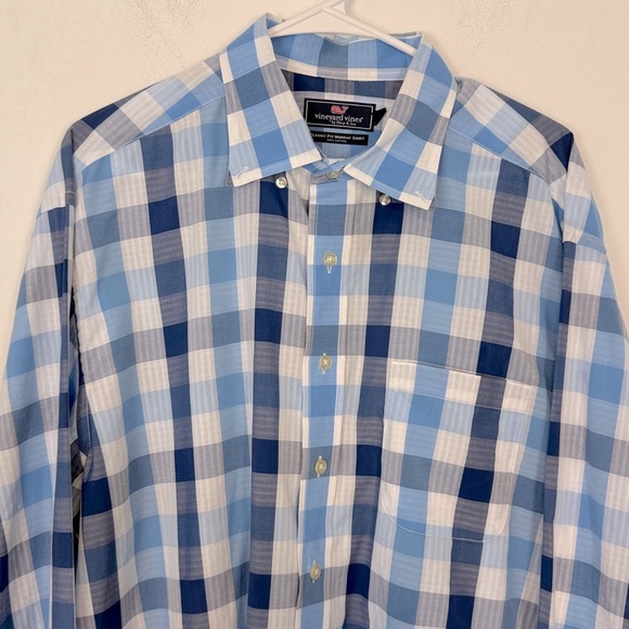 Vineyard Vines Men’s Classic Fit Murray Button Down Shirt. Size XL. Blue & White - Picture 2 of 11